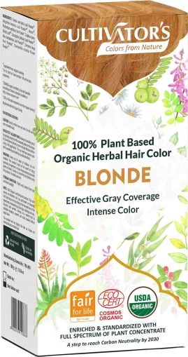 Organic Herbal Hair Color, Blonde, Cultivator's, 100 g