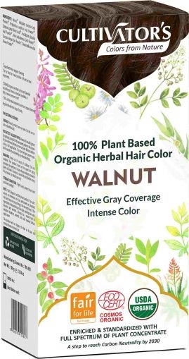 Organic Herbal Hair Color, Walnut, Cultivator's, 100 g