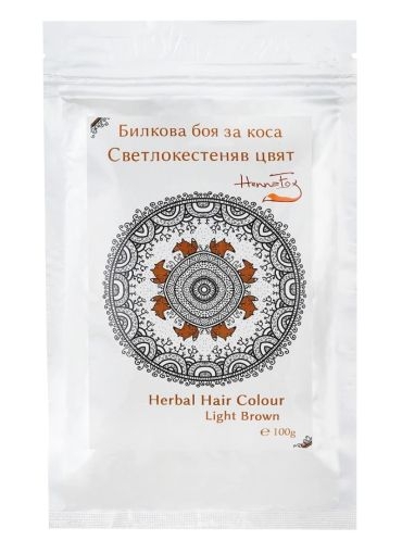 Natural Treatment Hair Colour - Light Brown, Henna Fox, 100 g