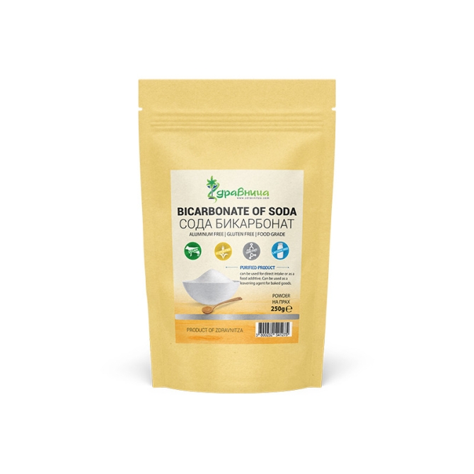 Bicarbonate of soda, Aluminum Free, Zdravnitza, 250 g