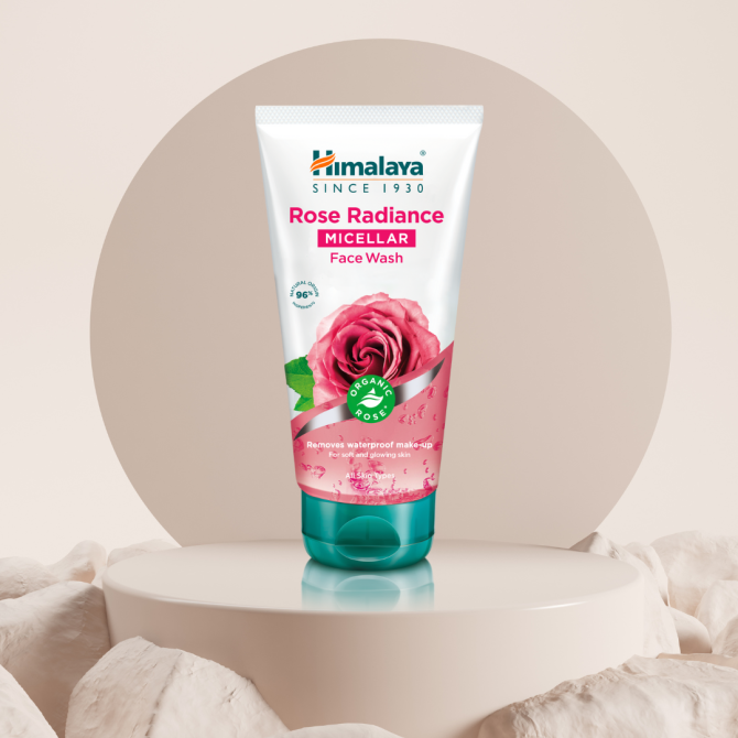 Rose Radiance Micellar Face Wash, Himalaya Wellness, 150 ml