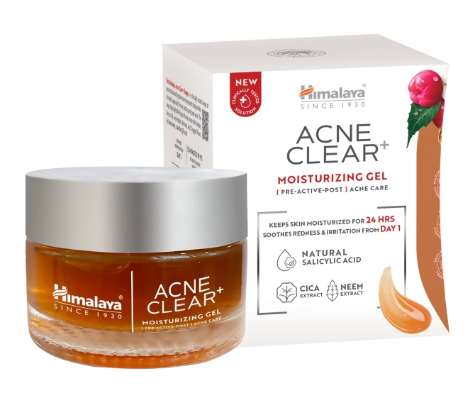 Acne Clear + Хидратиращ гел за лице, Himalaya Wellness, 50 ml