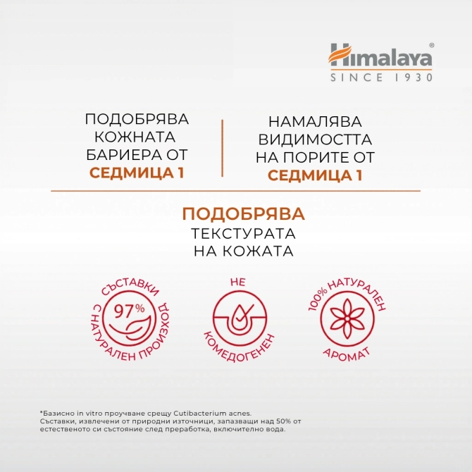 Acne Clear + Серум за премахване на белези, Himalaya Wellness, 30 ml