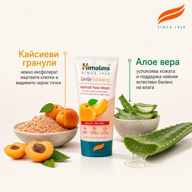 Gentle Exfoliating Daily Face Wash, Himalaya Wellness, 150 ml