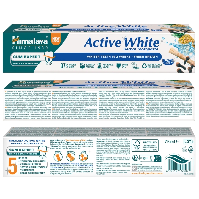 Active White Herbal Toothpaste Fresh Gel