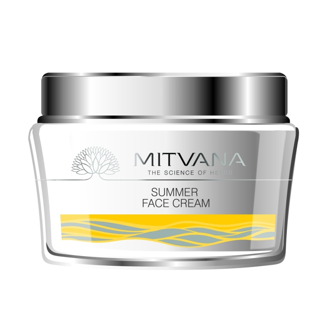  Летен крем за лице с нийм и краставица, MITVANA, 50 g